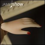 JAMIEshow - JAMIEshow - Left Hand L1 - Jamie Skintone - Red Nail - кисти рук
